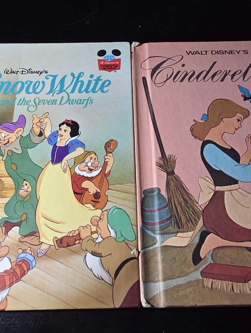 7 Vintage Disney's Wonderful World of Reading Book Lot Cinderella Snow White - Picture 4 of 4